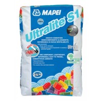 Улучшенный эластичный клей Mapei Ultralite S1, серый, 15 кг