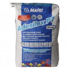 Клей для плитки Adesilex P7 25 кг. Mapei, белый