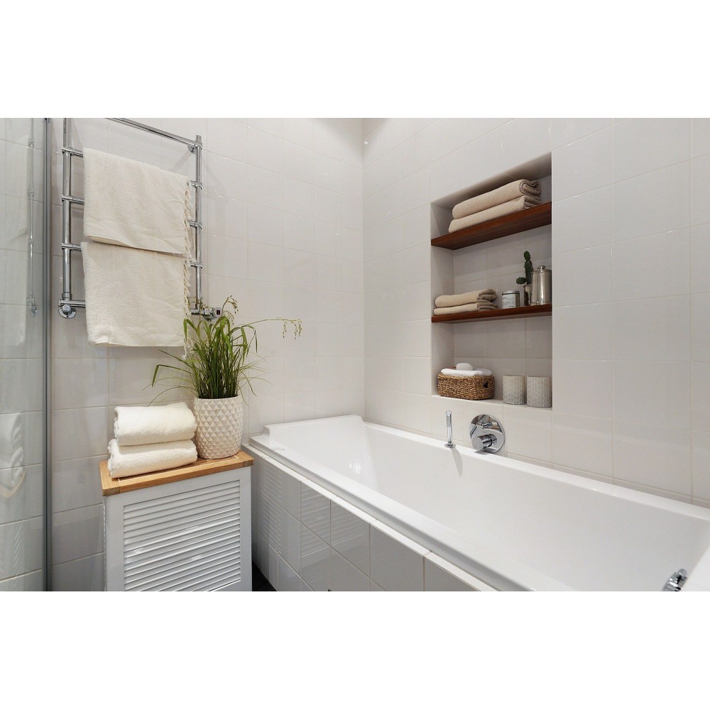 Как увеличить визуальное восприятие маленькой ванной комнаты с использованием плитки?