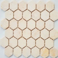 Caramelle / Lee Do Pietrine Hexagonal - Botticino MAT hex 18x30х6