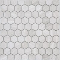 Caramelle / Lee Do Pietrine Hexagonal - Travertino silver MAT hex 18x30x6