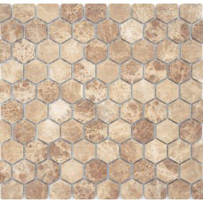 Caramelle / Lee Do Pietrine Hexagonal - Emperador light MAT hex 18x30x6