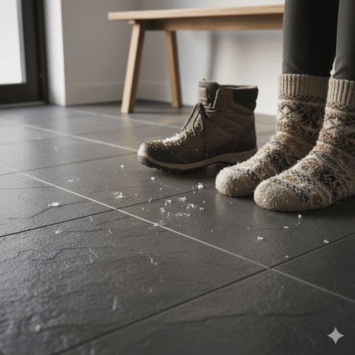 Изображение Керамогранит для прихожей и коридора: практичные решения